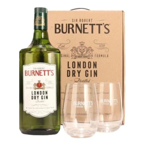 GIN BURNETT´S con dos vasos