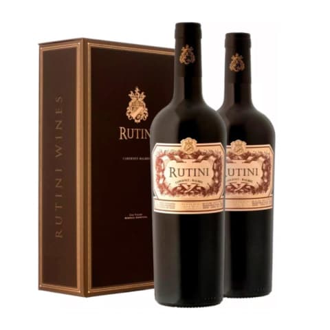 RUTINI CAB. SAUV. MALBEC x 2u c/ Estuche