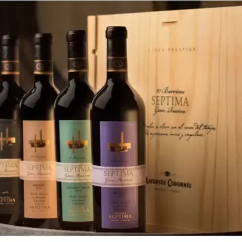 SEPTIMA PRESTIGE GRAN RESERVA MADERA MIX x 4u.