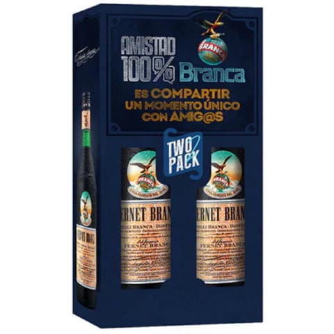 FERNET BRANCA x 1l x 2u. c/ estuche