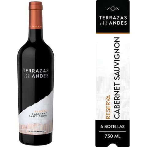 Vino Tinto Terrazas De Los Andes Cabernet Sauvignon (caja 6u X 750ml)