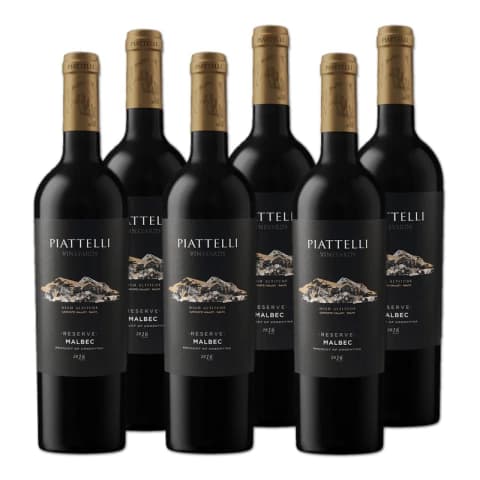Vino Piattelli Reserva Malbec 750ml - Cafayate Salta X6u