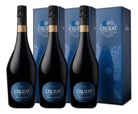 Pack 3 Champagne Estuche Cruzat Single Vineyard Finca Las Peña Malbec x750