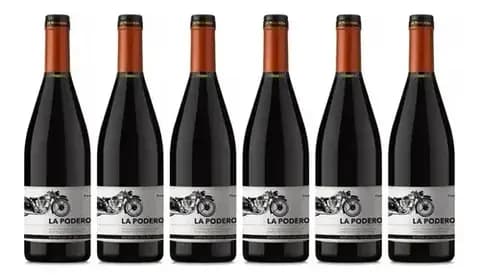 Vino La Poderosa Pinot Noir x750cc Caja X6