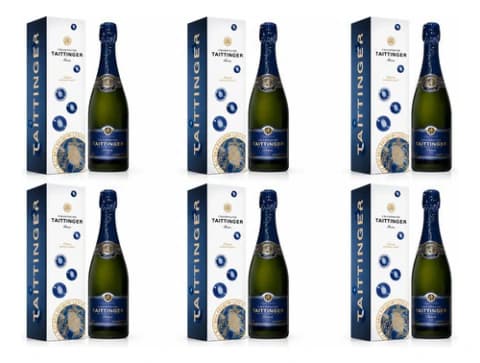 Pack 6 Champagne Taittinger Prelude Grans Crus x750cc Frances