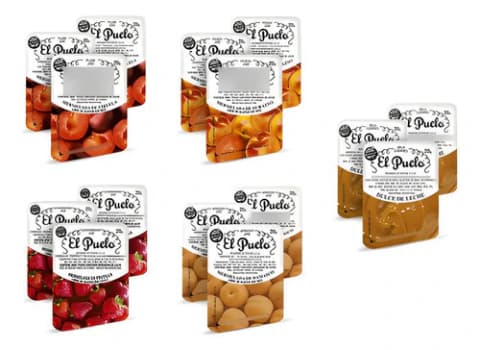 El Puelo Dulce De Leche Individuales X30 + Mermeladas Surtidas X60
