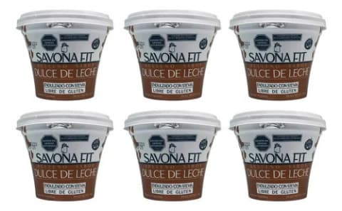 Dulce De Leche Con Stevia Savona Fit X200 Gr Pack x6