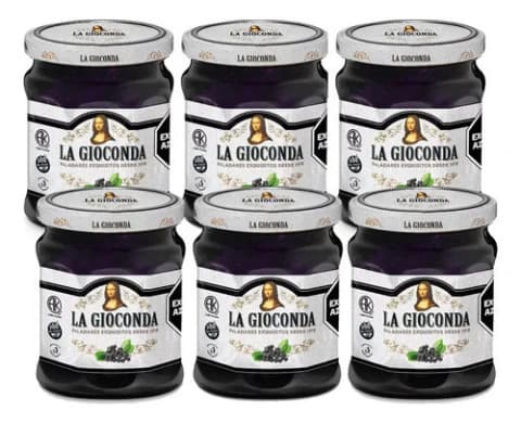 Pack 6 Mermelada La Gioconda Dulce De Sauco Vidrio x330Grms