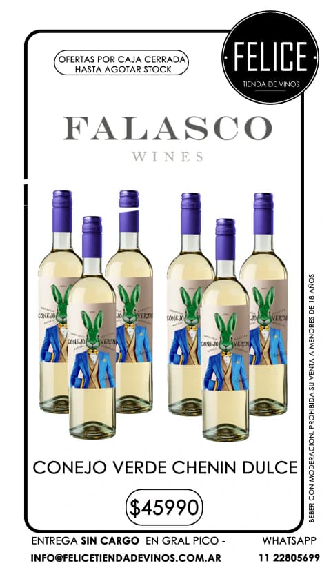 CONEJO VERDE CHENIN DULCE NATURAL