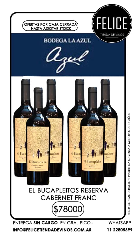 AZUL EL BUSCAPLEITOS RESERVA CABERNET FRANC