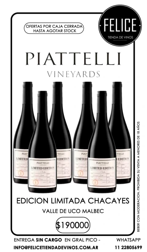 PIATTELLI EDICION LIMITADA MALBEC