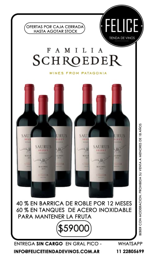 SAURUS SELEC MALBEC FAMILIA SCHROEDER