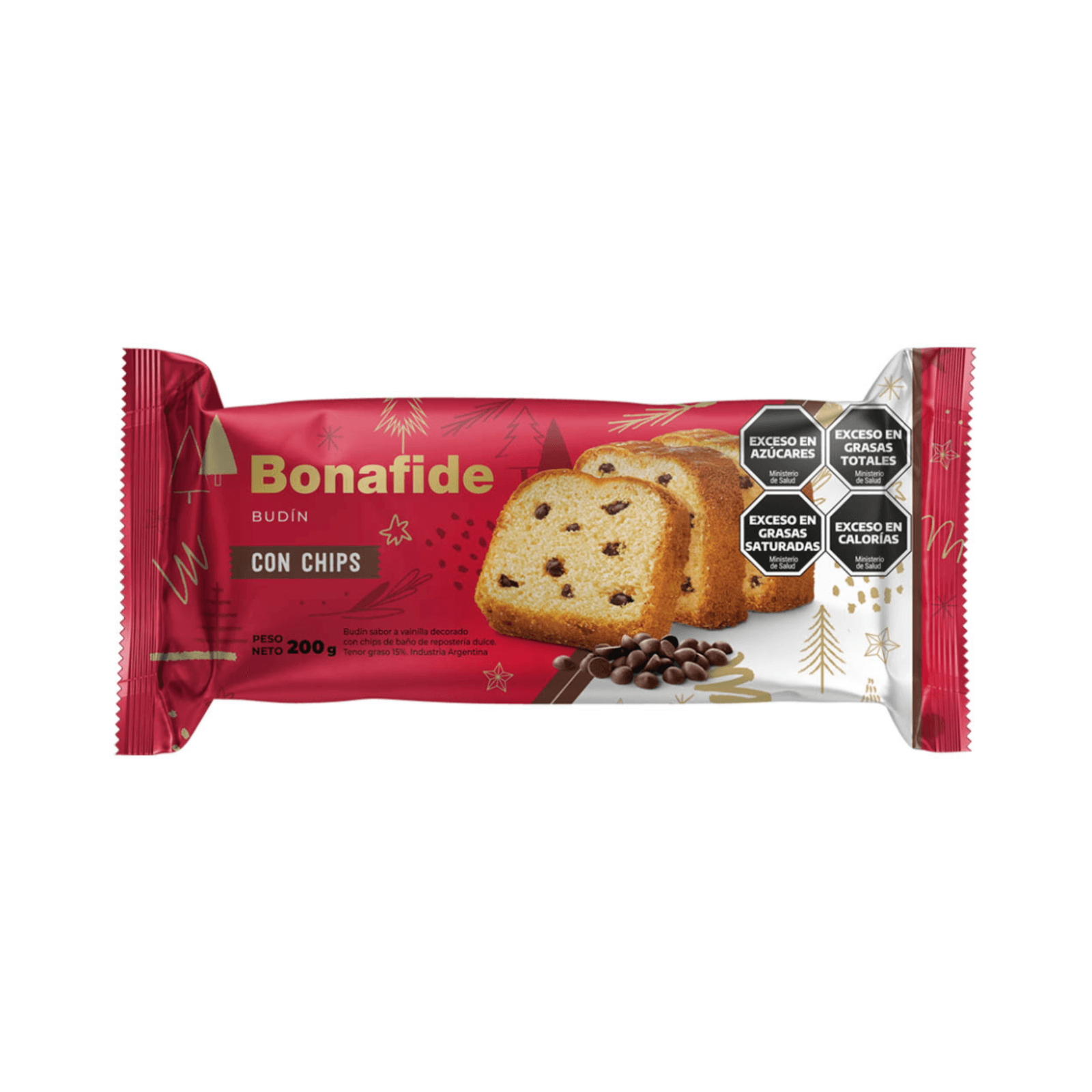 Budín Bonafide chips 200 gr