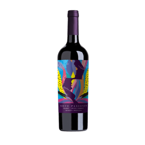 Vino Tinto 7 Pasiones Petit Verdot 750 cc