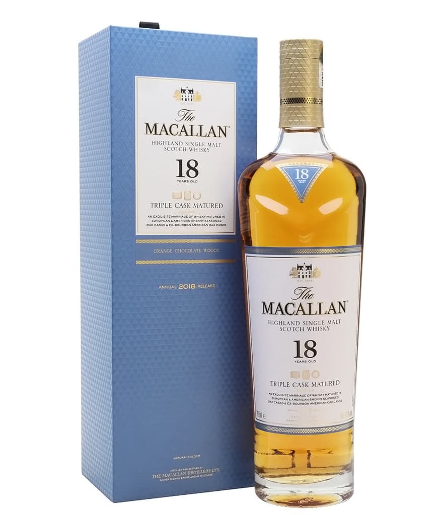 W. THE MACALLAN 18 AÑOS TRIPLE CASK X 700 ML