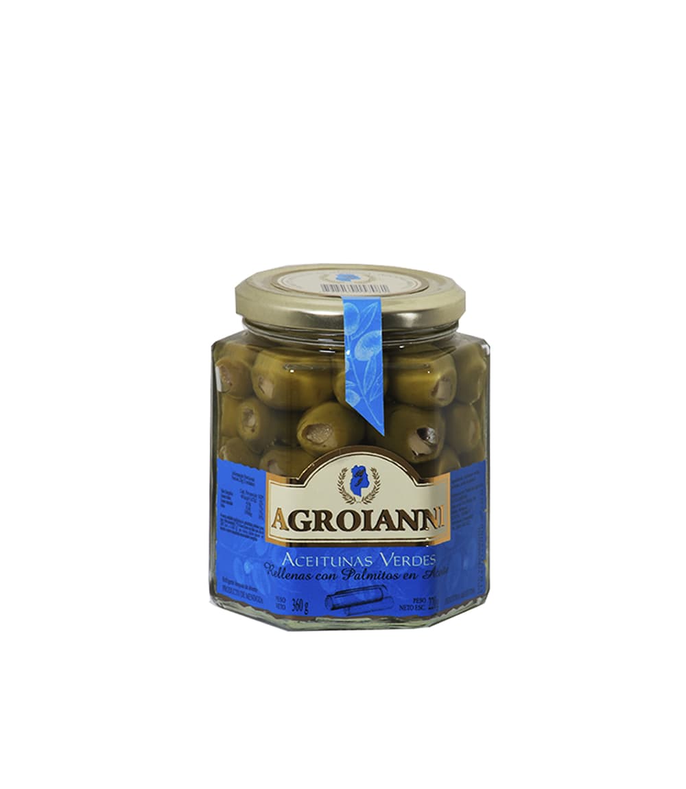 AGROIANNI ACEIT. RELL. C/PALMITOS X 360 GRS