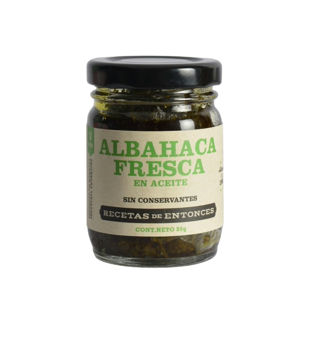 RECETAS DE ENTONCES ALBAHACA EN ACEITE X 90 G