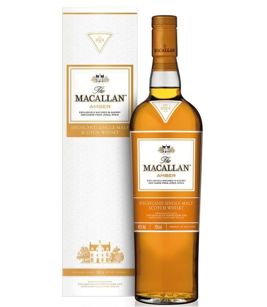 W. THE MACALLAN AMBER ESTUCHE 750 CC